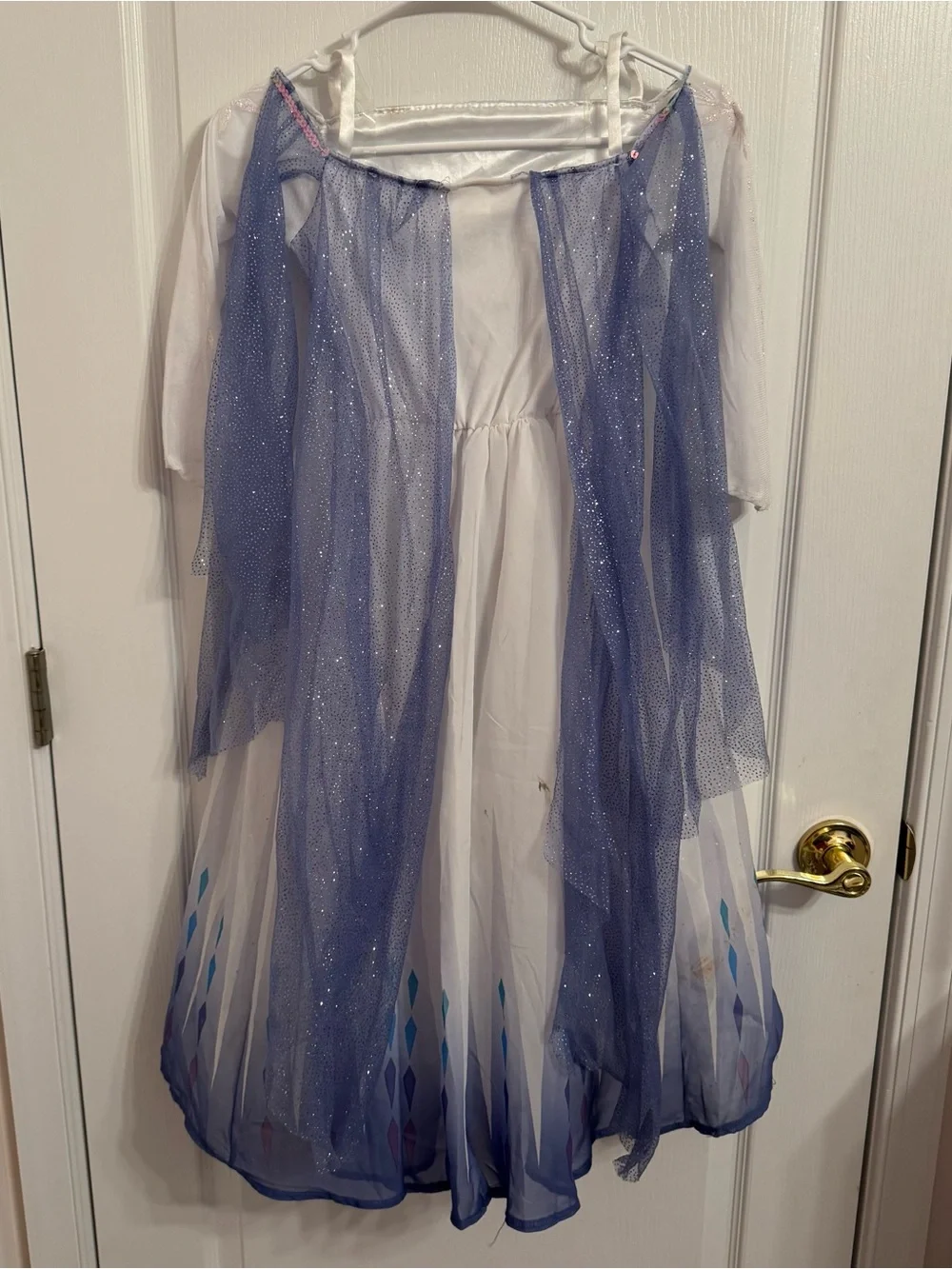 Disney Elsa Frozen 2 Princess Gown Girl’s Halloween Costume Dress Size Small